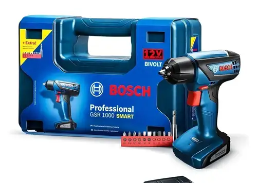 Parafusadeira Furadeira Bosch GSR 1000 Smart sem Fio