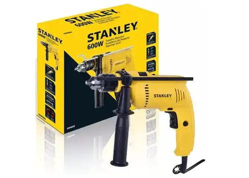 Furadeira de Impacto Stanley SDH600 600W com Mandril de 13 mm