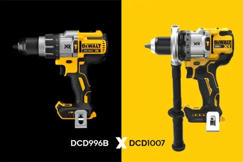 DeWalt DCD996 vs DCD1007 comparação entre parafusadeiras profissionais
