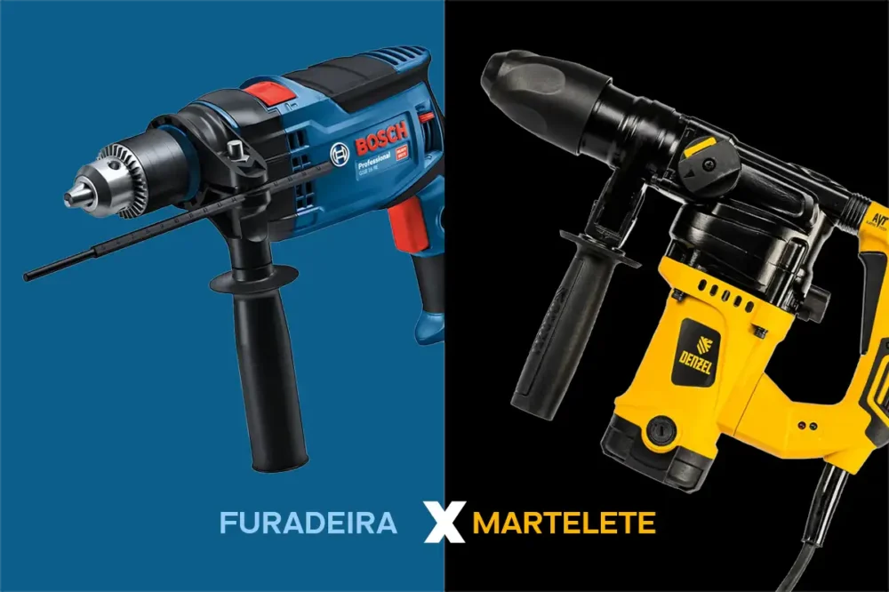 furadeira ou martelete para concreto qual escolher comparação