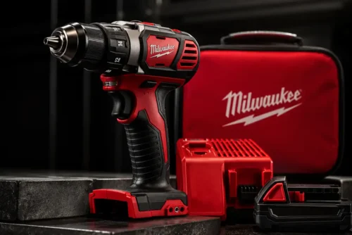 Parafusadeira Milwaukee M18 Fuel vermelha, marca premium de ferramentas profissionais