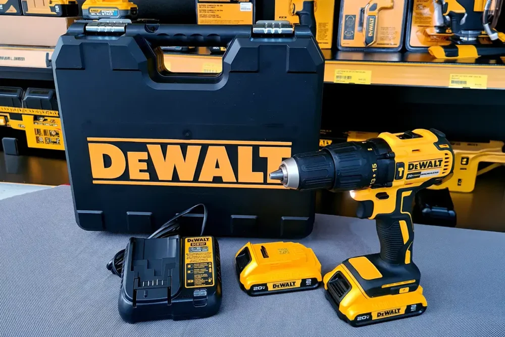 DeWalt DCD7781D2 com duas baterias, carregador e maleta