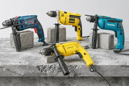 furadeiras de impacto para concreto Bosch DeWalt Makita Stanley comparativo 2026